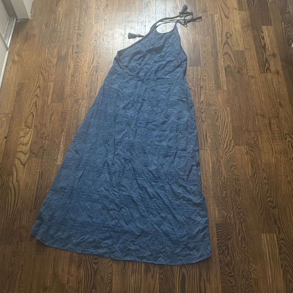 Zara Navy Backless Halter Dress - Picture 4 of 5